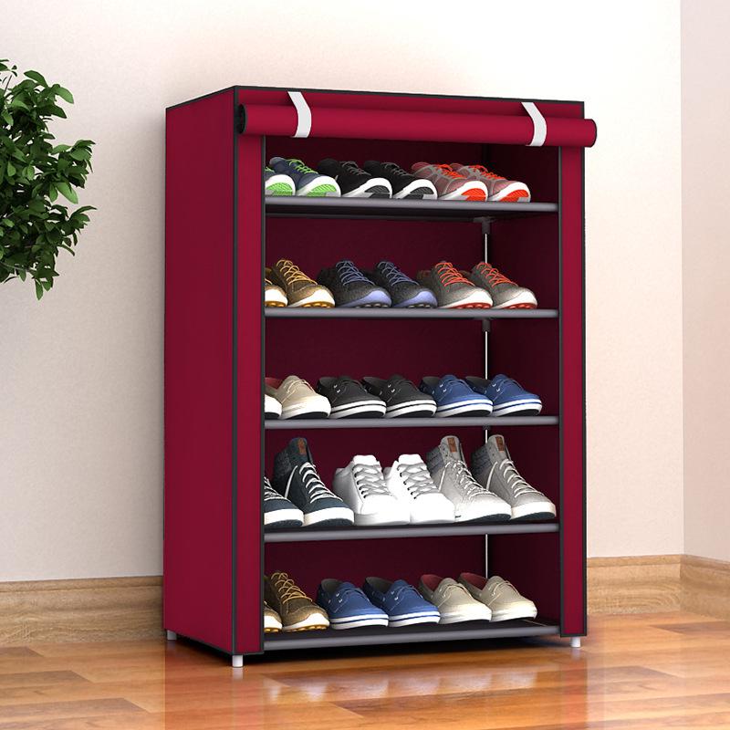 F-Style Dustproof Shoe Cabinet: Multi-Layer Cloth Cabinet & Storage Rack for Shoes