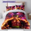 Cartoon Pattern Bedding Quilt Set Quilt Cover Pillowcase Home Decoration Birthday Gift (1 * Duvet Cover + 2 * Pillowcase, Without Core)