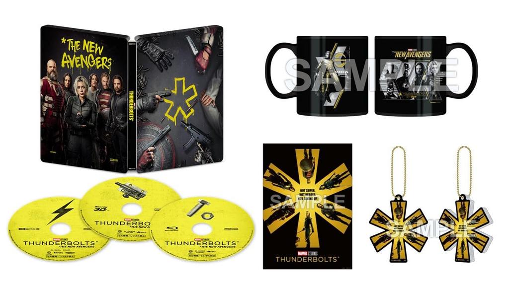4K UHD 3D Set Includes Original Original Acrylic and Original A3 Poster Thunderbolts + + Blu-ray (Steelbook) [Blu-ray] Mug, Keychain,