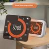 Timer Digitale Visivo Conto alla Rovescia per Bambini, Ricaricabile, Display e Livello Sonoro Personalizzabili, Adatto per un Posizionamento Facile