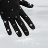 Thermal Figure Skating Gloves Comfortable Rhinestone Elegant Performance Gear for