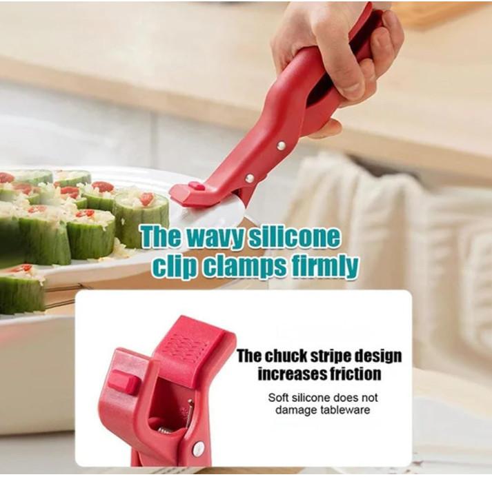 Anti Purpose Multi Scald Bowl Holder Clip For Kitchen Silicone Non Slip Clip