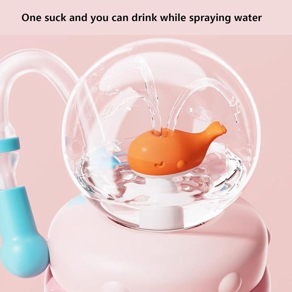 Podwójna pokrywka do picia, izolowana butelka na wodę, szczelny kubek w kształcie wieloryba, kreatywny prezent