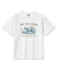 Leijimeli Runtil 20-Count Cotton Oversized Short Sleeve T-Shirt White