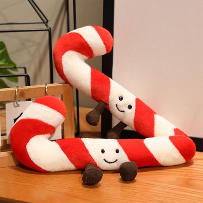 Zuckerstangen-Kissen für Kinder Weihnachts-Plüsch-Sofa-Kissen Feiertags-Kissen für Heimdekorateure Partyplaner Sofa Schlafzimmer