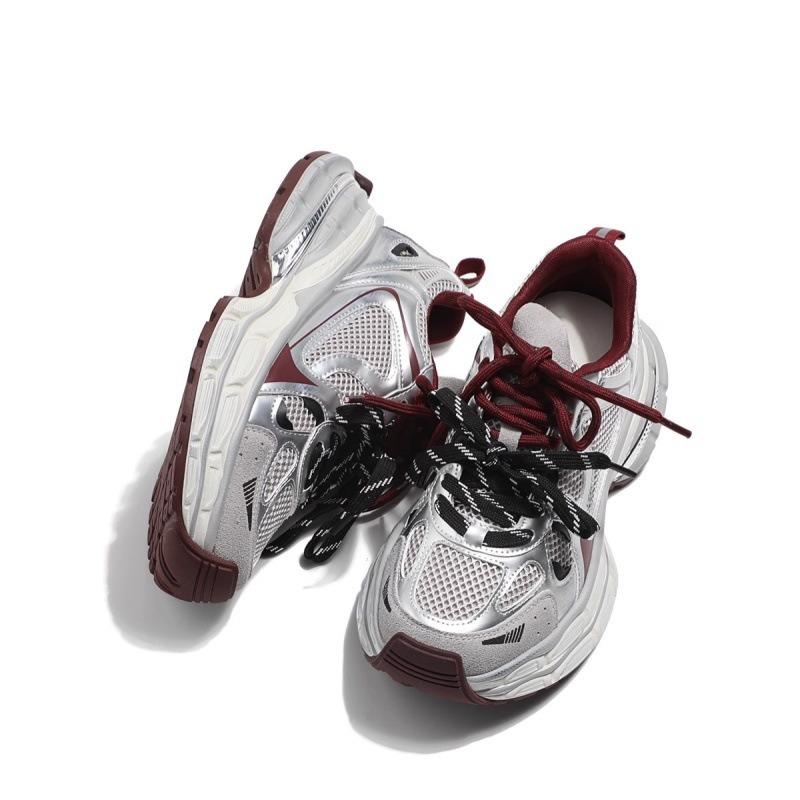 Skinny Thick-soled Dad Shoes Women's Autumn Mesh Breathable Student Leisure Sports Running Shoes