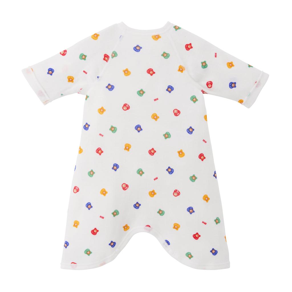 MIKI HOUSE Combi Baby Made In for Boys and Size Multicolor Undershirt, All-Over Print, 100% Cotton, Japan, Girls, Newborn, 40-2336-145, 60-70cm,