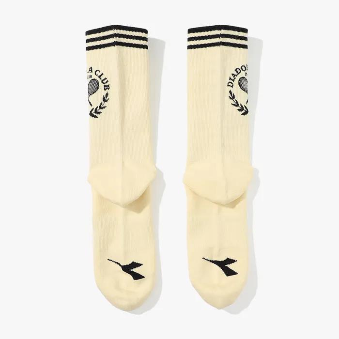 Tennis Stripe Crew Socks YELLOW