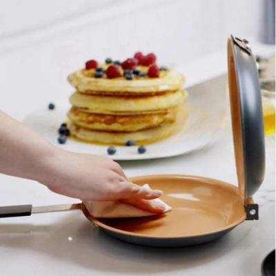 Double-Sided Cake Frying Pan, Mexican Tortilla Flip Skillet, Low-Smoke Non-Stick Pan for Eggs Steak Breakfast, Multifunctional