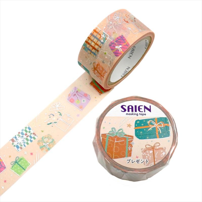 Made In Japan SAIEN Masking Tape Gift 20mm X 5m Roll UR-4091