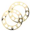 2Pcs Acrylic Mirror Round Clock Face Arabic Numerals Wall Decoration Panel for DIY Resin Crafts Modern Home Wall Clock