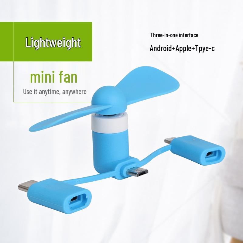 Portable USB Mini Phone Fan for Android & Apple