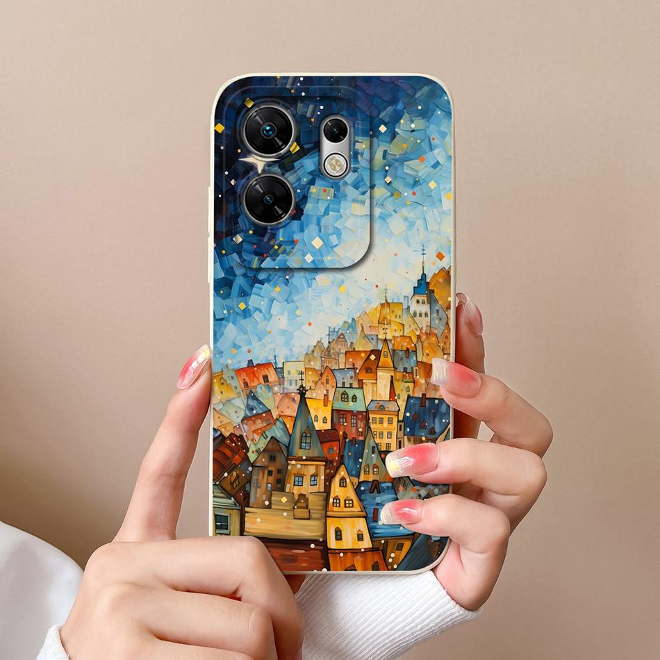 

Чехол для телефона infinix Zero 30 4G 5G Яркий Кот Полная Защита Ударопрочная Задняя Крышка Для Zero30 Мягкий Жидкий Силиконовый Корпус Zero 30 (5G)