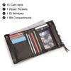 Humerpaul Neue RFID Männer Brieftasche Blockieren Schutz Anti-Diebstahl Scan Männlichen Leder Biflod Kurze Brieftasche Zipper Münzfach Beutel Casual geld Tasche
