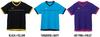 VICTAS Table Tennis Color Stitch Game Shirt, J.T.T.A (Japan Table Tennis Association) Approved, Turquoise/Navy (5160) L612212