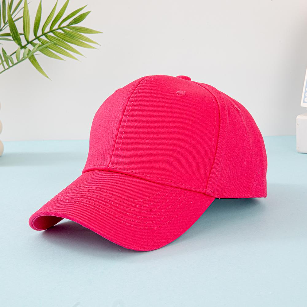 100% Cotton Adjustable Baseball Cap Solid Color Classic Dad Hat Unisex Casual Sun Protection Hat For Outdoor Running Hiking