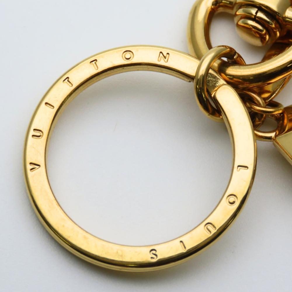 Chaveiro LOUIS VUITTON usado Portocre LV facets M65216 metal banhado a ouro
