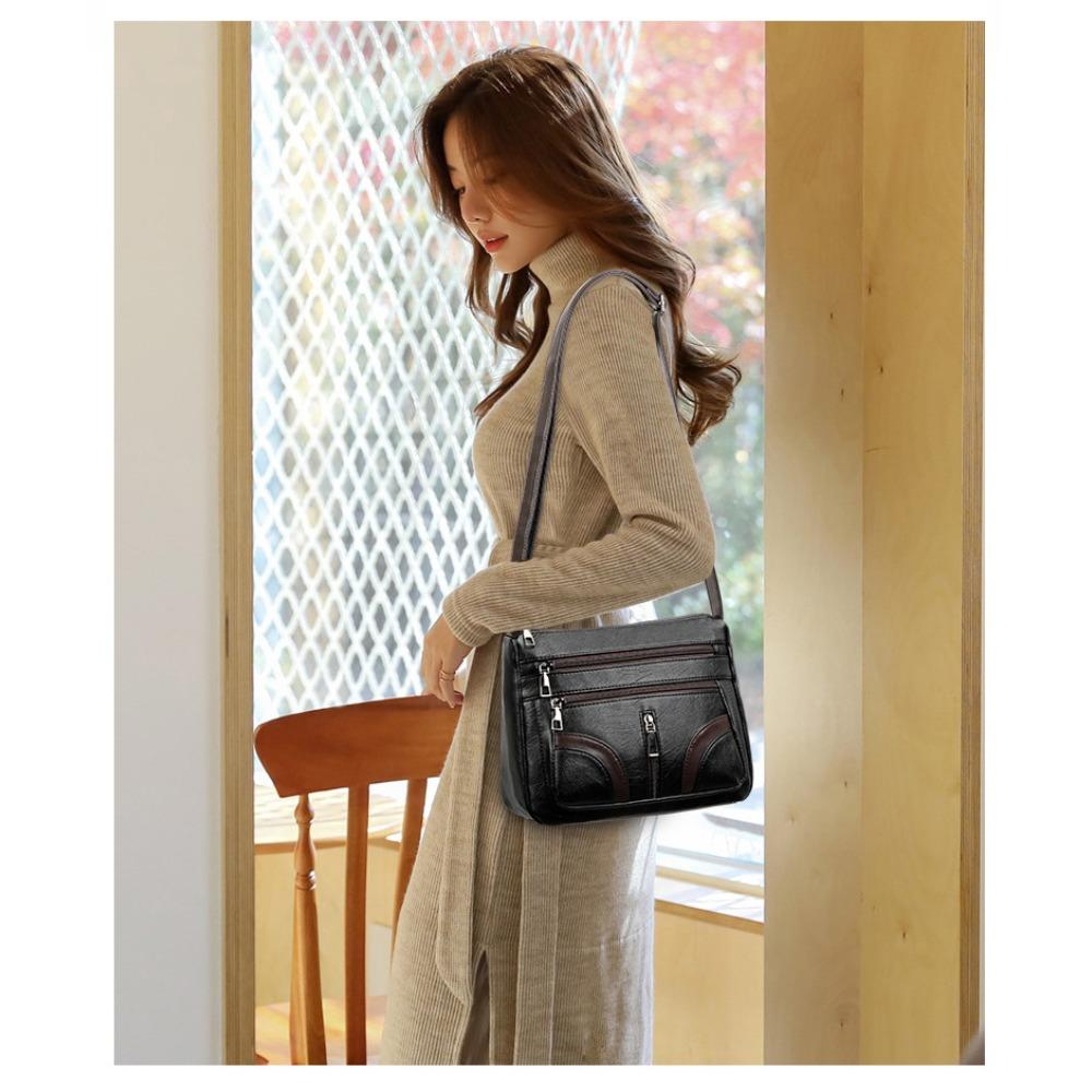 Women's Crossbody Bags Female Literary Single Shoulder Texture Bag Women's Handheld Shoulder Bag