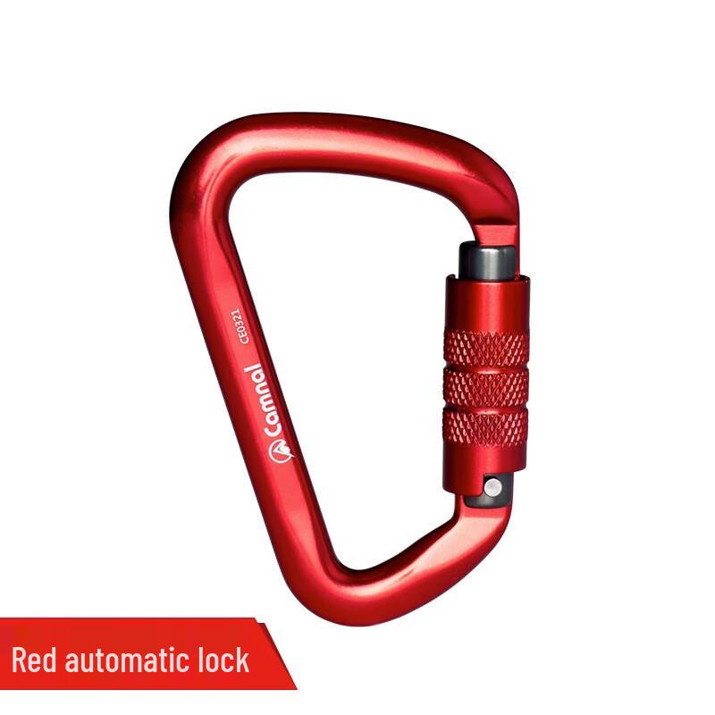 Longchan Outdoor Rock Climbing D-Type Auto-Lock Carabiner