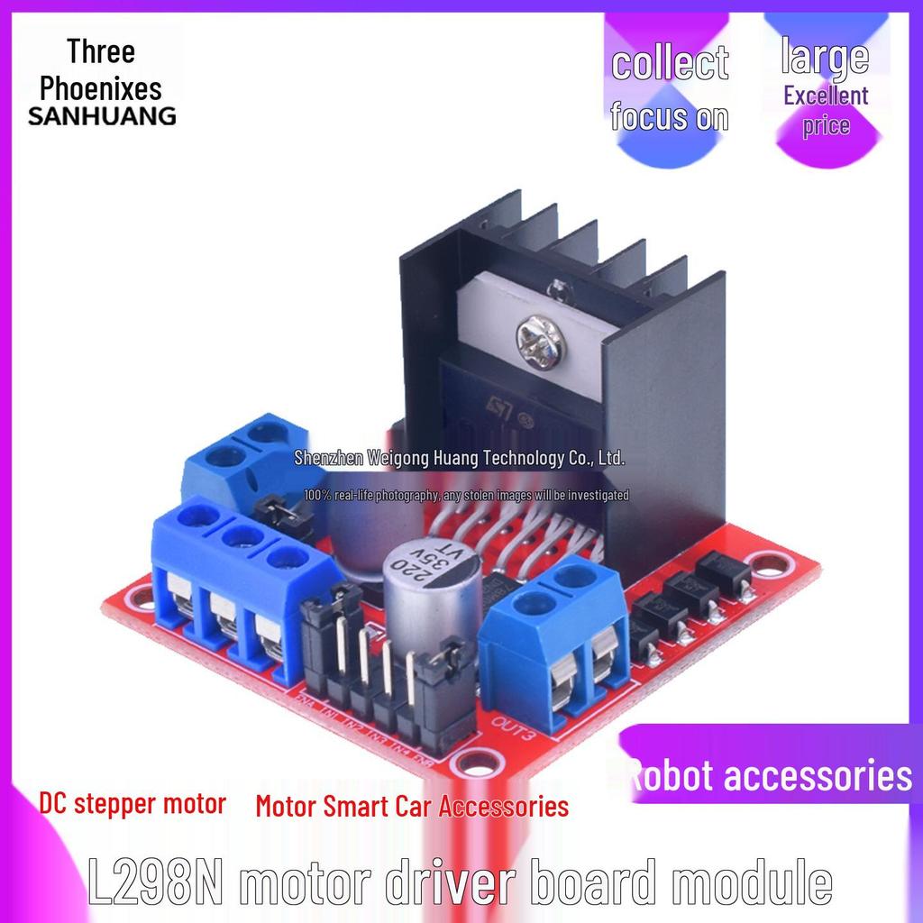 L298N DC Stepper Motor Driver Module for Smart Car Robot