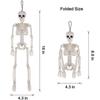 2Pcs Skeletons Decorations Full Body Posable Joints 16'' Skeletons For Halloween