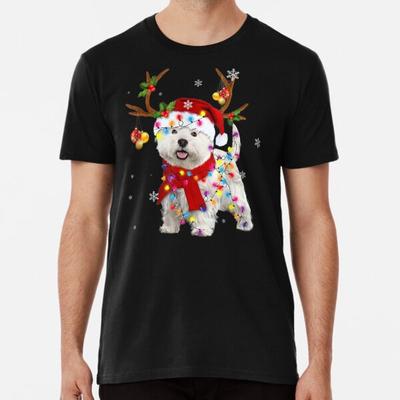 Funny Westie Christmas Tee Reindeer Christma S To 5XL Made In the AU/USA T-Shirt