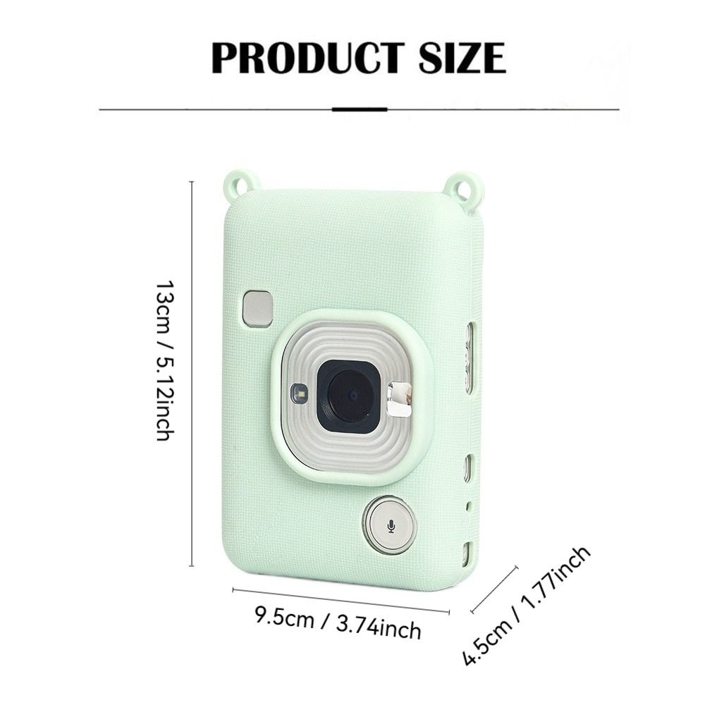 Silicone Instant Camera Case Solid Color Shockproof Protective Cover Wear Resistant Soft for Fujifilm Instax Mini Liplay
