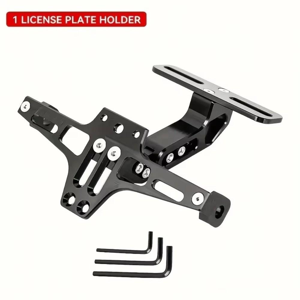 Aluminum Zinc Zinc Alloy Motorcycle Rear License Plate Mount Registration Plate Holder Motorbike Parts