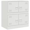 VidaXL Buffet White 67x39x73 Cm Steel, Cabinet, Side Cabinet, Storage Cabinet, Cabinets, Cupboard, High Buffet, 841654