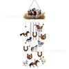 Christmas decoration ice and snow snowman wind chimes double-sided color printing handicraft decoration outdoor ornaments