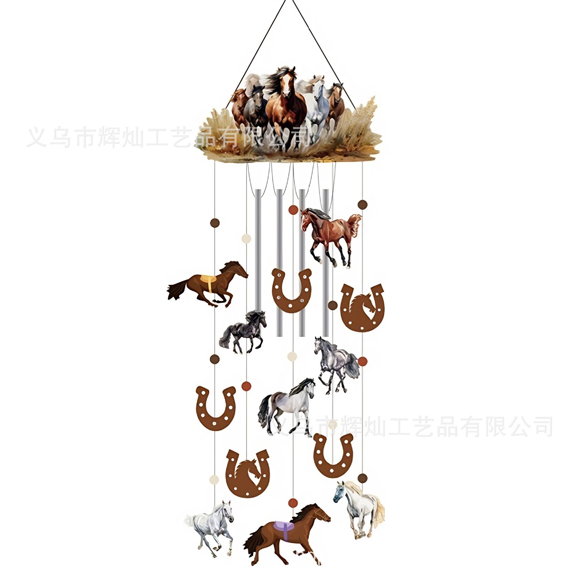 

Christmas decoration ice and snow snowman wind chimes double-sided color printing handicraft decoration outdoor ornaments