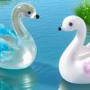 4 Pezzi Anatre Trasparenti Carine Resina Miniatura Figure Ornamenti Per Arte Fatta a Mano E Casa Giardino Decorazione Accessori Regalo