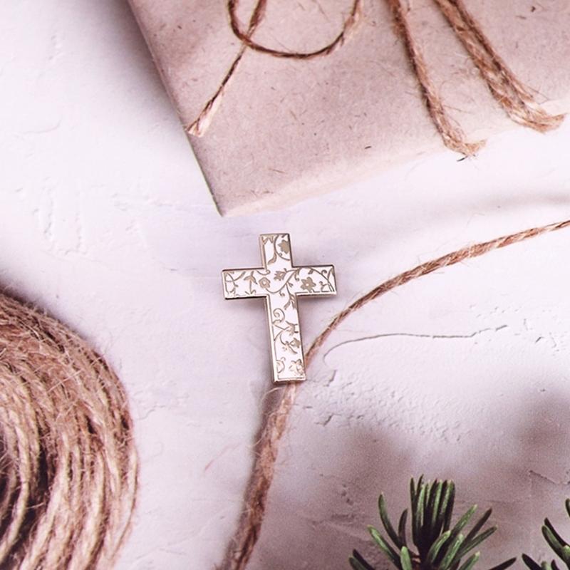 Sturdy Alloy Enamel Crosses Pin For Craft And Sewing Projects