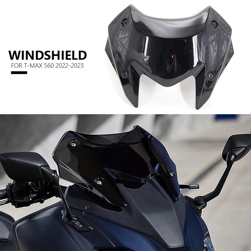 New Motorcycle Wind Screen Extension Windshield Spoiler Air Deflector For Yamaha T-MAX 560 TMAX560 TMAX 560 T-MAX560 2022 2023