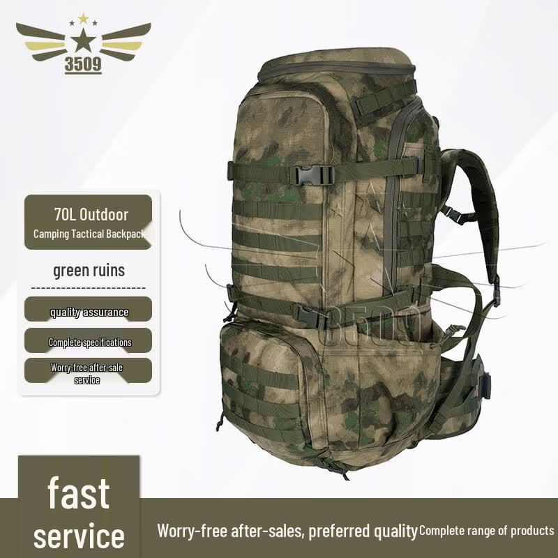 70L MOLLE Tactical Outdoor Backpack