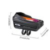 1L Bike Phone Handlebar Bag with Quick Release Sun Visor Bike Frame Bag Reflective Bicycle Front Frame Bag Road Bike Accessories