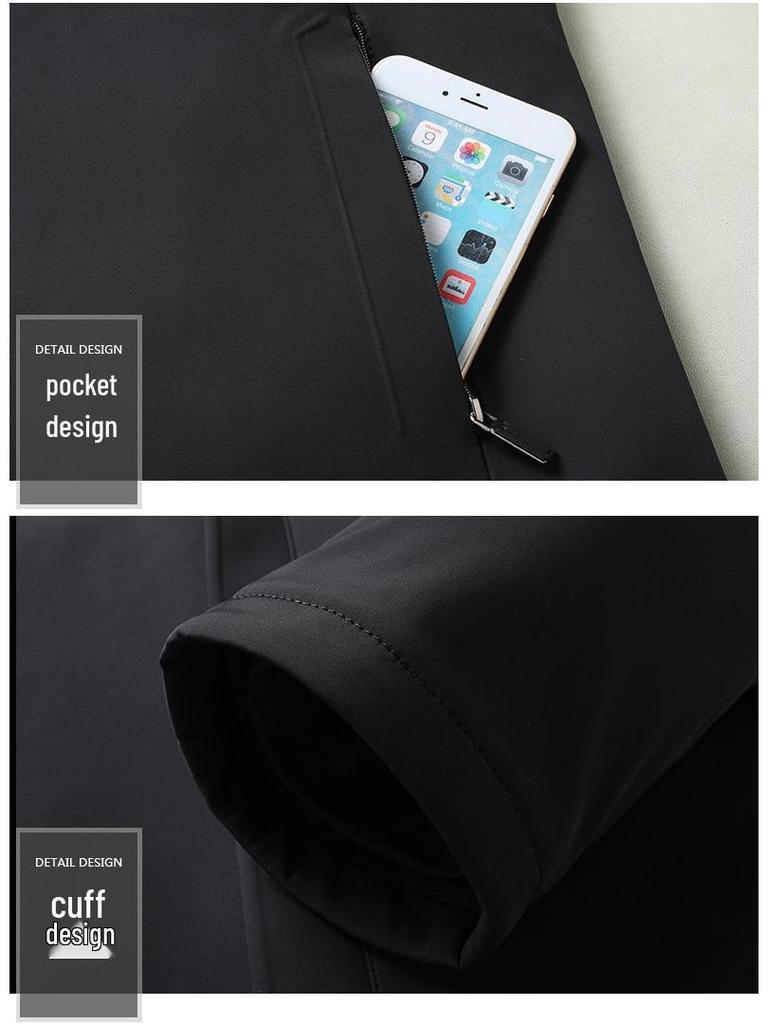 S611 Men's Thick Hooded Winter Down Jacket with Removable Liner