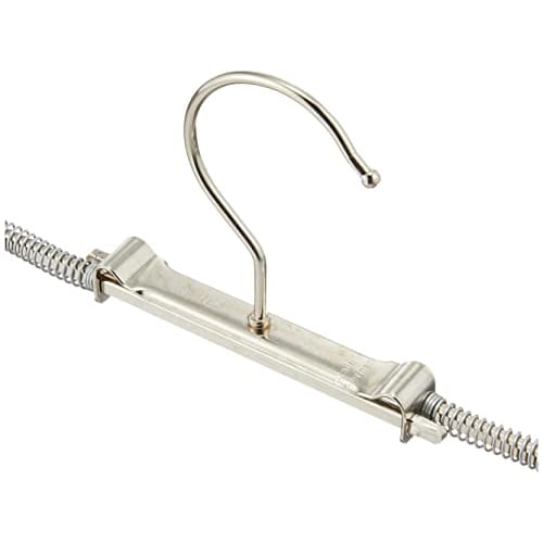 MAWA Clothes Hangers, White, Small, MAWA Skirt Hangers, 120293, Set of 10