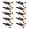 10Pcs/set Soft PVC Shrimp Lures Baits Swim Floating Sinking Lures Simulation Prawn Shrimp Fishing Tackle Lures Baits