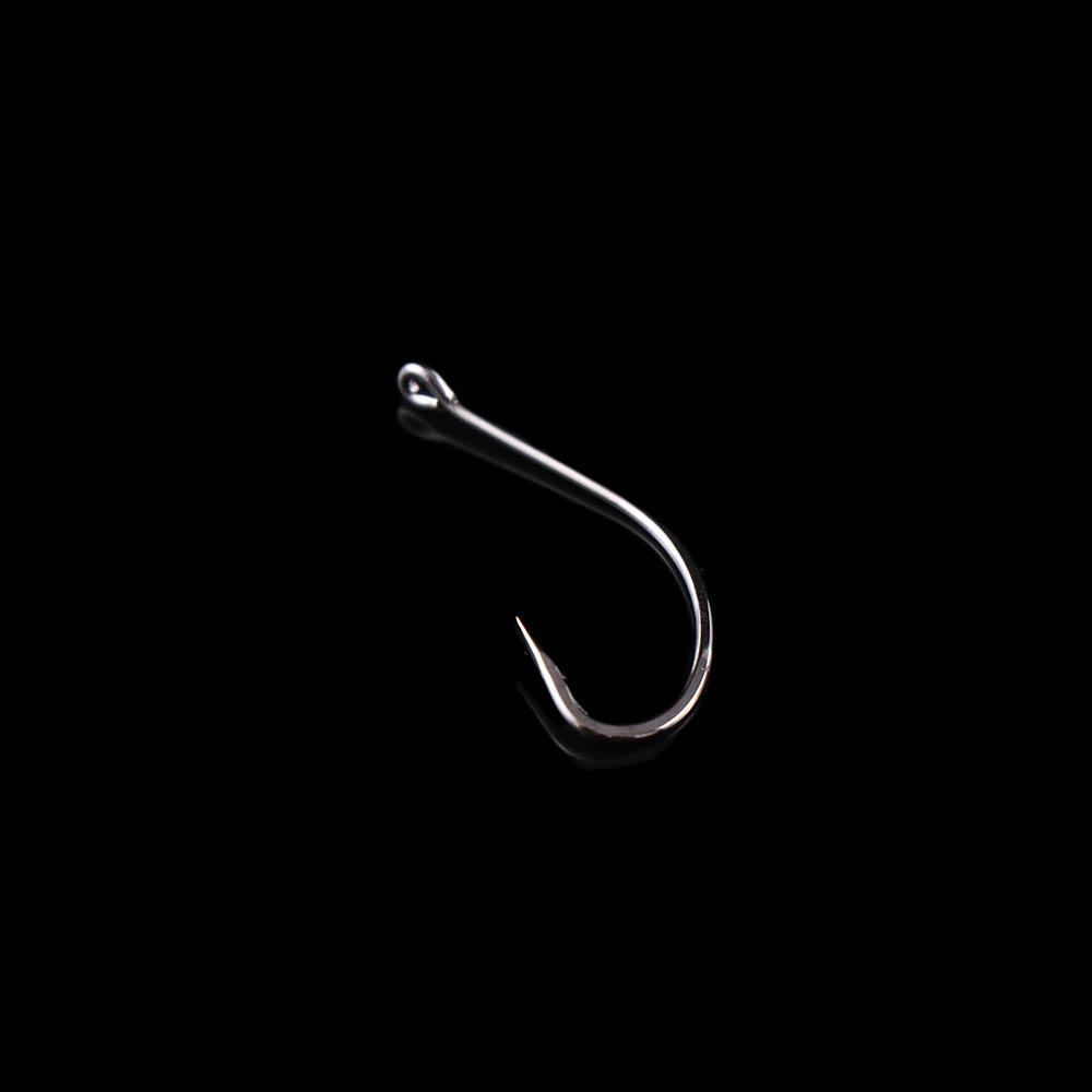 Fishing Hook Off-set Fishing Hook Big Long Shank Flattened Sharped Fishhooks Barbed Fishing Hooks
