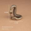 1 Pc Brass Copper Snake Desk Decorations Home Decor Ornaments Creative Animal Statue Crafts Vintage Miniatures Figurines