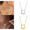 U shaped Charm Necklace Horseshoe Charm Necklace Wedding Jewelry Accessories for Women Girl Birthday Valentine