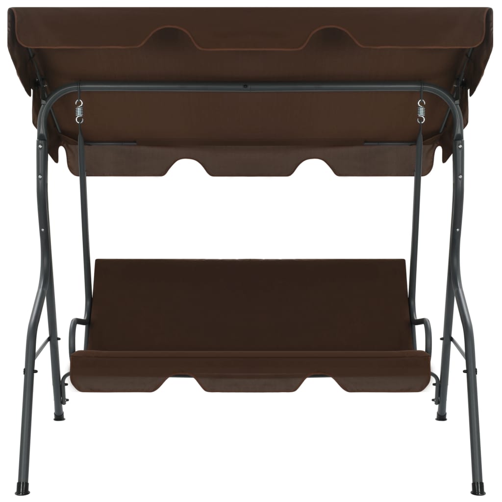Hollywood Swing Chair Coffee Brown 170 * 110 * 153 cm