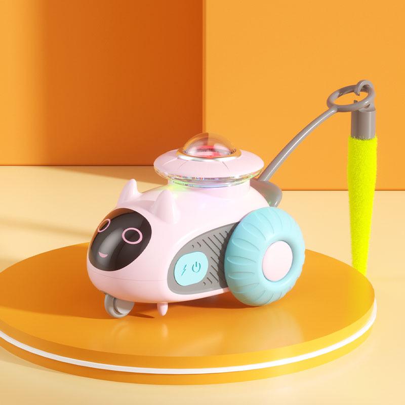 Electric Interactive Cat Teasing Ball and Stick Kitten Toy
