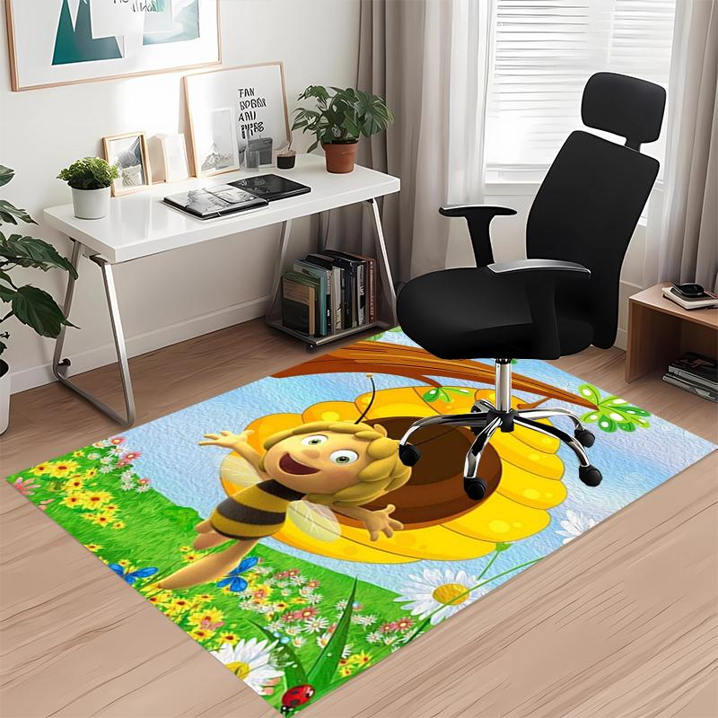 Tappeto Stampato Maya l'Ape, per Sedia da Ufficio Soggiorno Camera da Letto Cucina Decorazioni Regali.