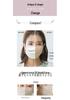 100er-Pack Masclub Japanische 3D Gesichtsstraffende Masken - Make-up-sicher & Einweg