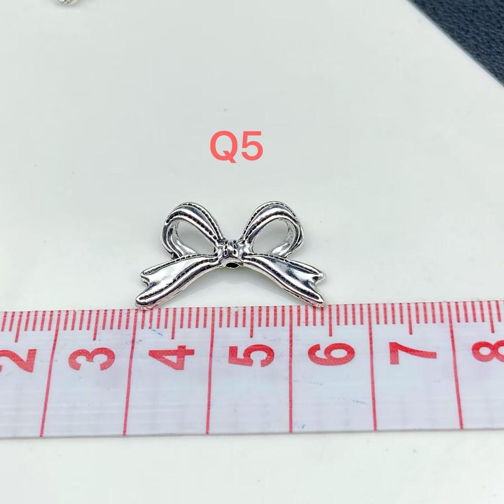 Retro Silver Butterfly & Star Bowknot Flower Alloy Jewelry Nail Gold Metal Accessories