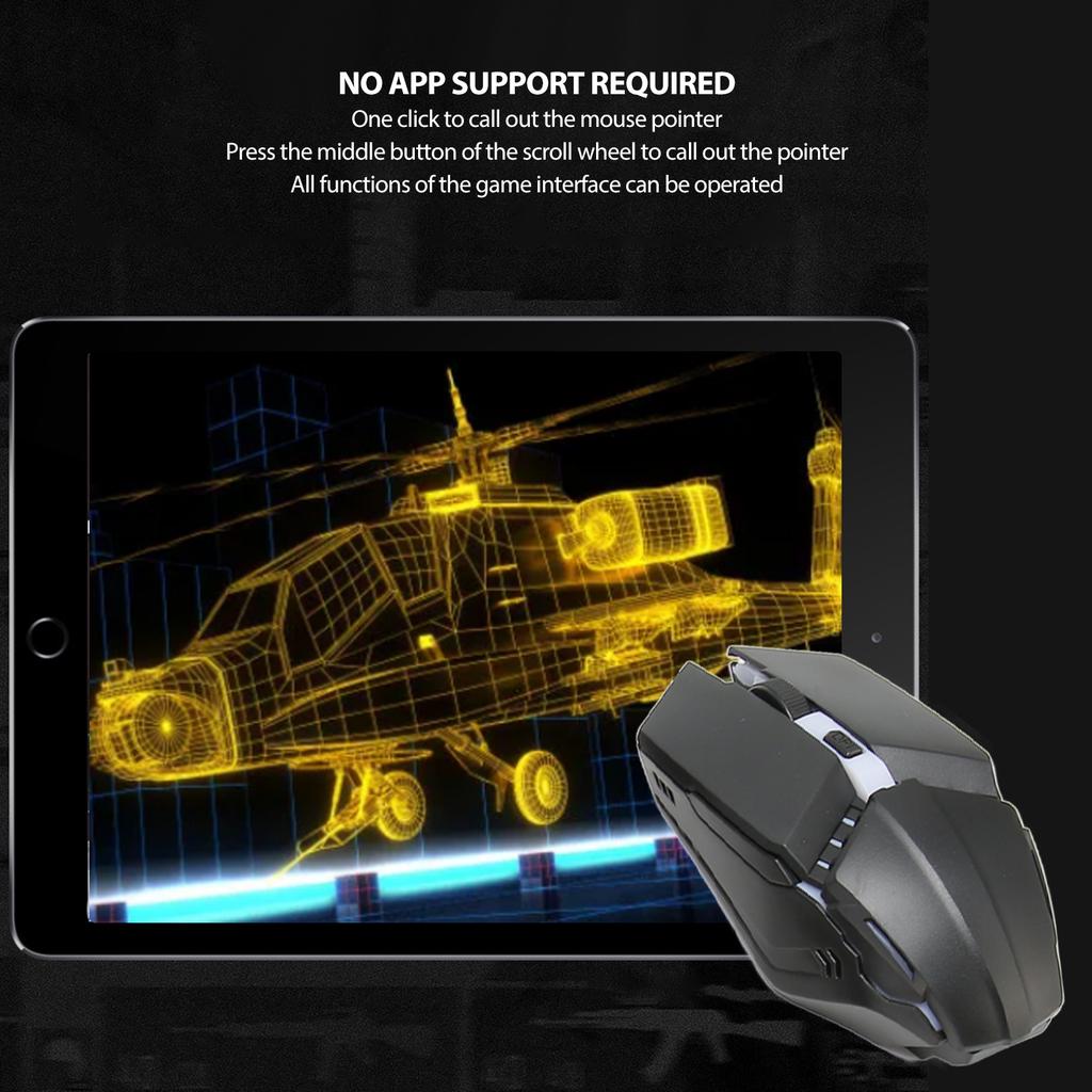 Game Keyboard Mouse Combo Plug and Play Mouse Converter 4 in 1 Mobile Game Combo Pack 5V 2000mA Output for Game Playing