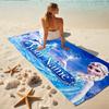 Custom 1Pc Frozen Winter Magic Beach Towel Quick Dry Multiuse For Beach Pool Gym Yoga Home Travel Christmas Halloween Xmas Gift Q179