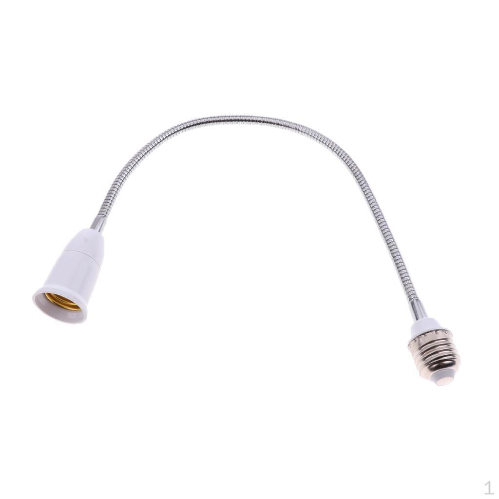 20/30/40/50/60CM Long E27 To Light Lamp Socket Bulb Flexible Extend Adapter